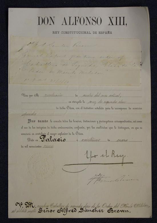 Spain. A Star of the Order of Military Merit, 22in.